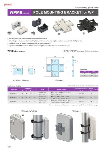 WPMB series - POLE MOUNT BRACKET