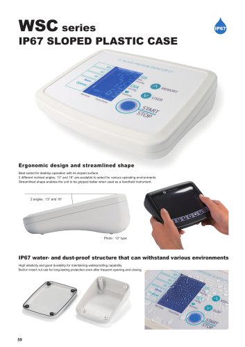 WSC series - IP67 SLOPED PLASTIC CASE