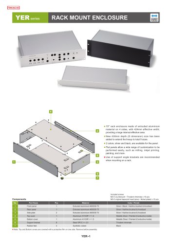 YER series - RACK MOUNT ENCLOSURE