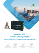 Flue Gas Humidity & Oxygen Analyzer Gasboard-3050