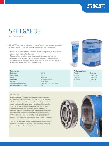 Anti-fretting agent LGAF 3E