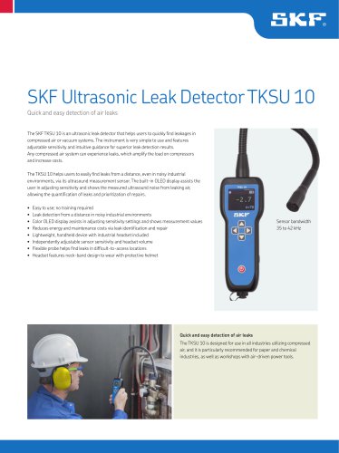 SKF Ultrasonic Leak Detector TKSU 10