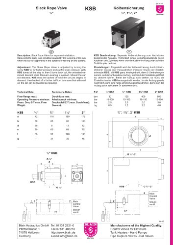 Slack Rope Valve KSB