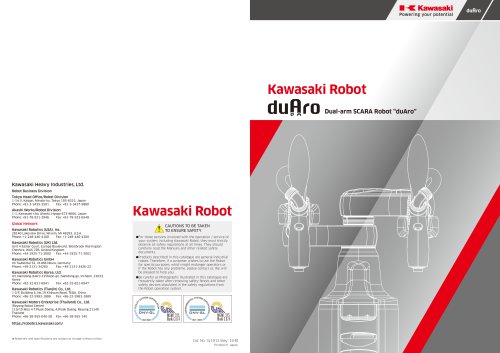 Dual-arm SCARA Robot “duAro”