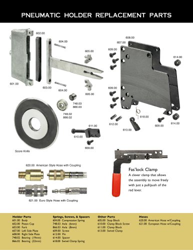 Pneumatic Holder Part Catalog