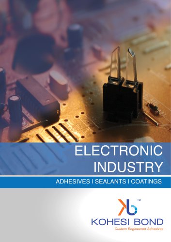 Adhesives, Sealants, Coatings, Potting & Encapsulation Compounds for Electronic Industry