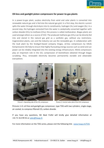 Oil-less and gastight piston compressors