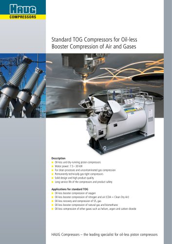 TOG Booster Compressor 7.5 - 30 kW