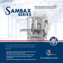 SAMBAX SERIES  Monoblock packaging machine for vials.