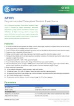 GF303 PROGRAM-CONTROLLED THREE PHASE STANDARD POWER SOURCE