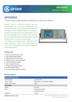 GF333V2 THREE PHASE POWER AND ENERGY REFERENCE STANDARD