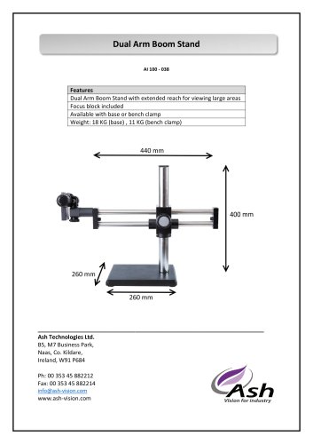 Dual Arm Boom Stand