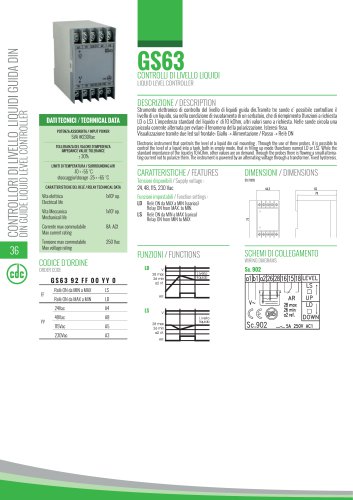 GS63 LIQUID LEVEL CONTROLLER