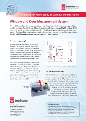 Window and Door Measurement System