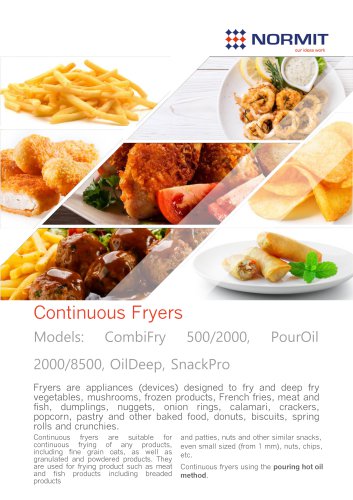 Continuous Fryers