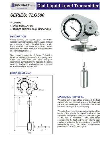 Dial Liquid Level Transmitter