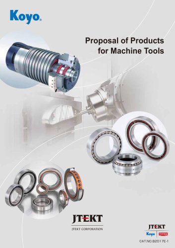 B2017E Proposal of products for Machine tools