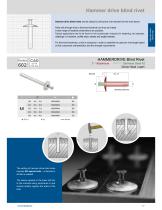 Hammer drive blind rivet