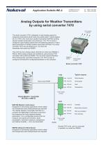 Analog Outputs for Weather Transmitters  by using serial converter 7470