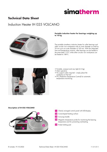 11 51 01 - Technical Data Sheet - IH 025 Volcano - EN