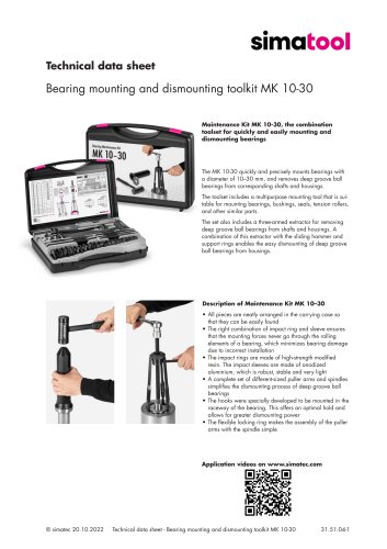 31 51 04 - Technical Data Sheet - MK 10-30 - EN
