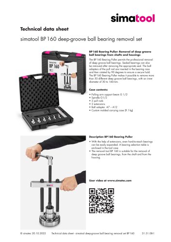 31 51 08 - Technical Data Sheet - BP 160 - EN