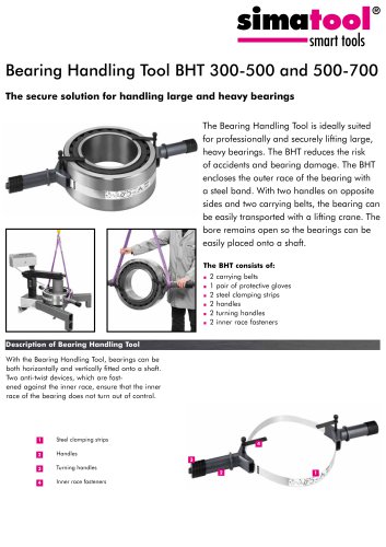 Bearing Handling Tool BHT 300-500 and 500-700