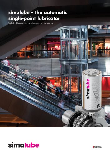 simalube – the automatic single-point lubricator_Technical information for elevators and escalators