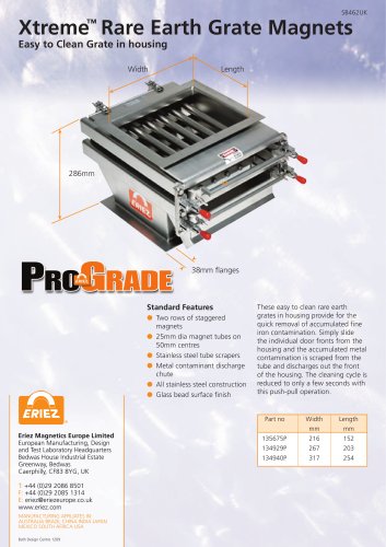 ProGrade  Easy to Clean Xtreme Rare Earth Grate Magnet In Housing