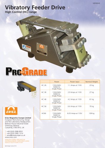 ProGrade Vibratory Feeder Drive