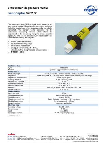 Data sheet vent-captor 3202.30