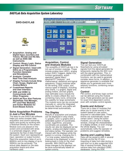 DASYLab Data Acquisition Software  SWD-DASYLAB