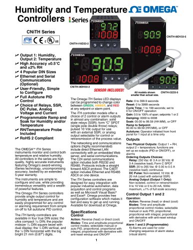 Humidity and Temperature  Controllers