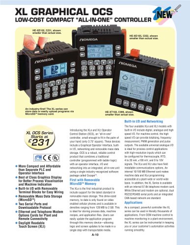  OCSXL Series - PLC with integral HMI 