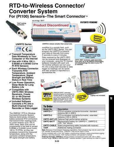 RTD-to-Wireless Connector/ Converter System