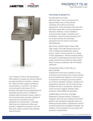 ProSpect TS-30 In-Line Dairy Analyzer