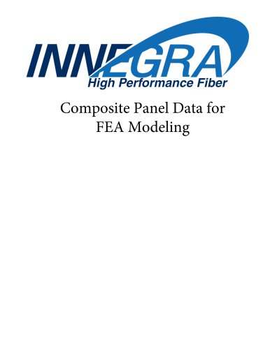 Composite Panel Data for FEA Modeling