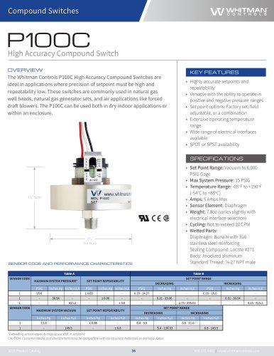 P100C High Accuracy Compound Switch