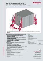 Lifting-, Rolling- and Loading System 10 t, type 1350.FR