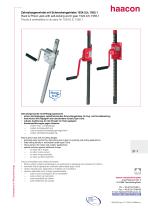 Rack & Pinion Jack with self-locking worm gear 1524.0,5; 1555.1