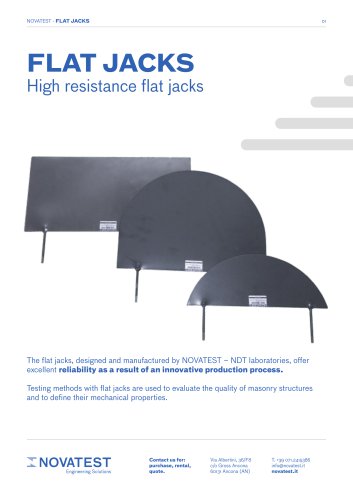 Flat Jacks - Technical Sheet