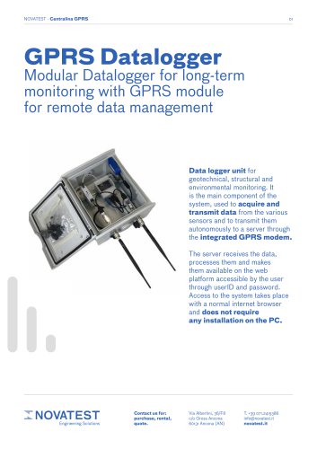 GPRS Datalogger - Technical Sheet