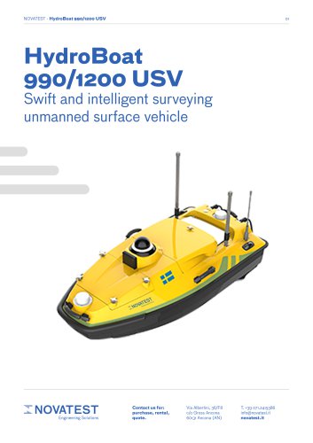 HydroBoat 990/1200 USV - Technical Sheet
