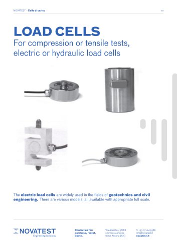 Load Cells - Technical Sheet