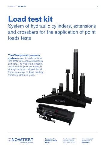Load Test Kit - Technical Sheet