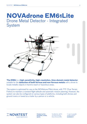 NOVAdrone EM61Lite - Technical Sheet