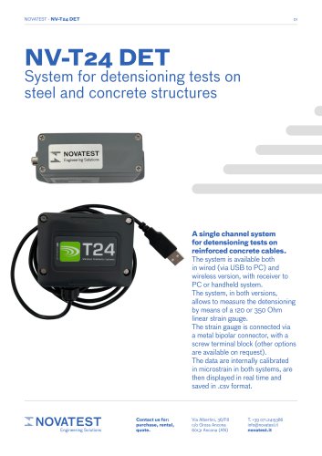 NV-T24 DET - Technical Sheet