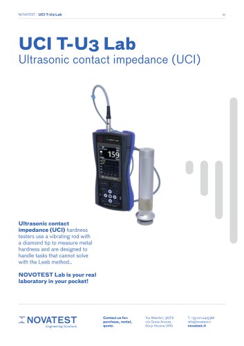 UCI T-U3 Lab - Technical Sheet