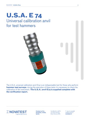 U.S.A. E74 - Technical Sheet