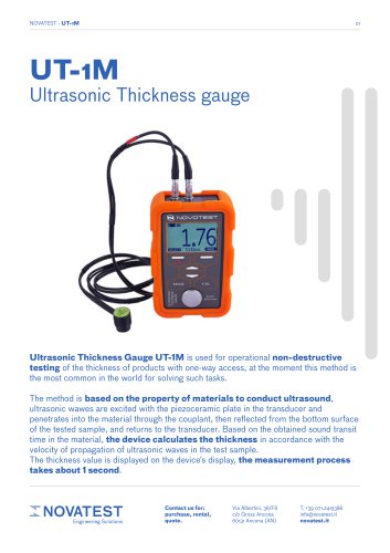 UT-1M - Technical Sheet